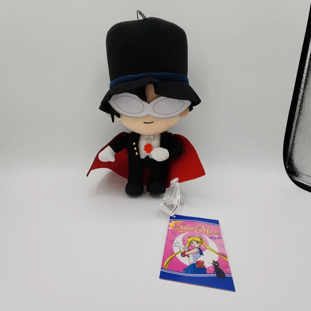 Sailor Moon S Tuxedo Mask 9-Inch Plush Cape Hat‎ Glasses Stuffed Toy NEW w/ Tag